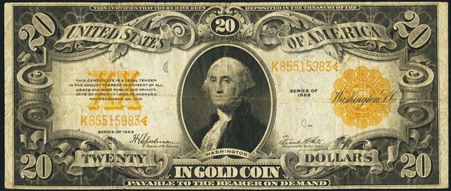 1922-20-gold-certificate-fine